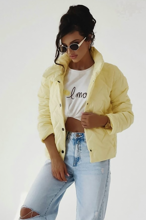 Μπουφάν KRONELZA YELLOW, Χρώμα: κίτρινο, IVET.EU - Εκπτώσεις έως -80%