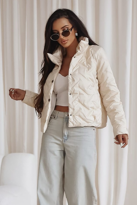 Μπουφάν KRONELZA ECRU, Χρώμα: εκρού, IVET.EU - Εκπτώσεις έως -80%