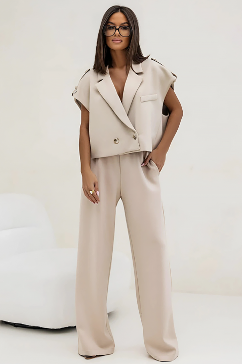 Σακάκι RELINZINA BEIGE, Χρώμα: μπεζ, IVET.EU - Εκπτώσεις έως -80%