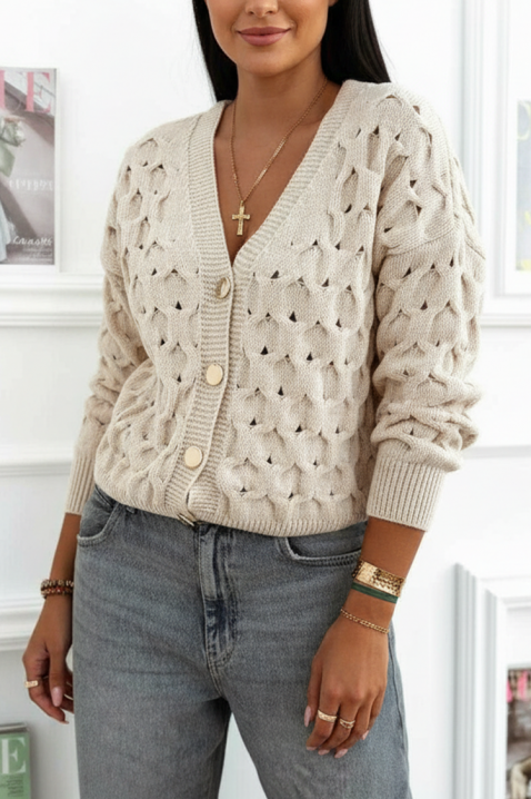 Ζακέτα MENALZA BEIGE, Χρώμα: μπεζ, IVET.EU - Εκπτώσεις έως -80%