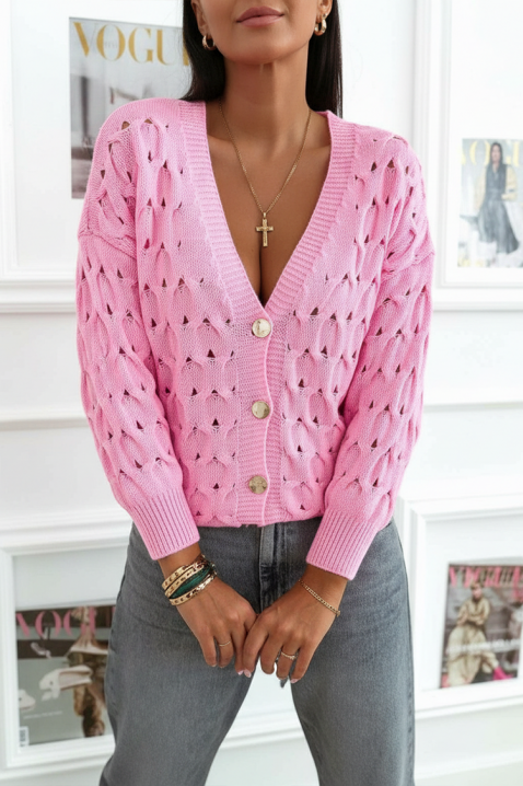 Ζακέτα MENALZA PINK, Χρώμα: ροζ, IVET.EU - Εκπτώσεις έως -80%