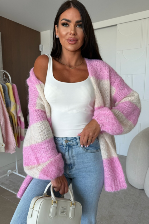 Ζακέτα EDAVELZA PINK, Χρώμα: ροζ, IVET.EU - Εκπτώσεις έως -80%