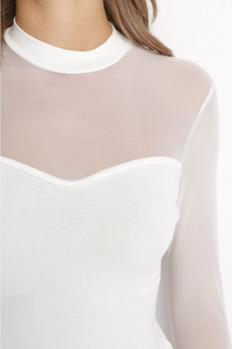 Κορμάκι - μπλούζα MARGONZA WHITE, Χρώμα: άσπρο, IVET.EU - Εκπτώσεις έως -80%