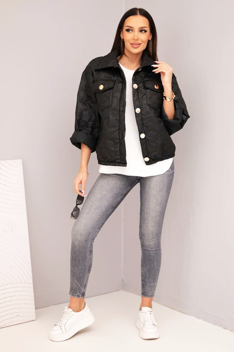 Μπουφάν ORANZELA BLACK, Χρώμα: μαύρο, IVET.EU - Εκπτώσεις έως -80%