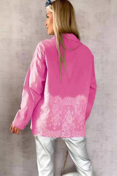 Γυναικείο πουκάμισο GLEDROLZA PINK, Χρώμα: ροζ, IVET.EU - Εκπτώσεις έως -80%