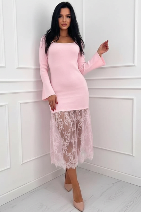 Φόρεμα ARDONZA PUDRA, Χρώμα: πούδρα, IVET.EU - Εκπτώσεις έως -80%