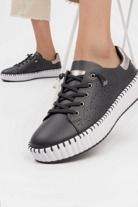 Γυναικεία παπούτσια BLONENDA BLACK, Χρώμα: μαύρο, IVET.EU - Εκπτώσεις έως -80%