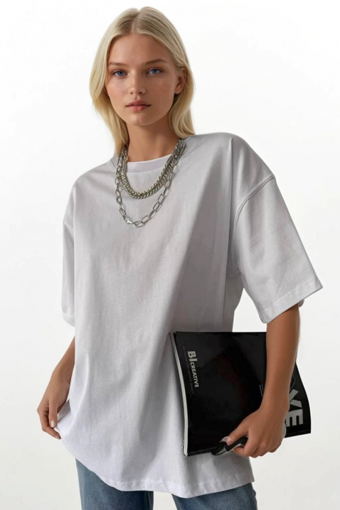 Κοντομάνικο μπλουζάκι JIMONZA WHITE, Χρώμα: άσπρο, IVET.EU - Εκπτώσεις έως -80%