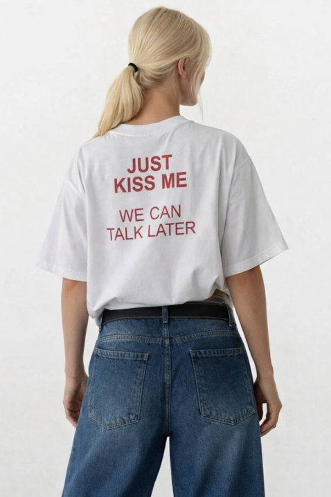 Κοντομάνικο μπλουζάκι JIMONZA WHITE, Χρώμα: άσπρο, IVET.EU - Εκπτώσεις έως -80%