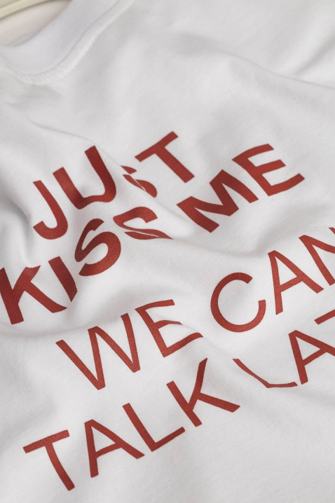 Κοντομάνικο μπλουζάκι JIMONZA WHITE, Χρώμα: άσπρο, IVET.EU - Εκπτώσεις έως -80%