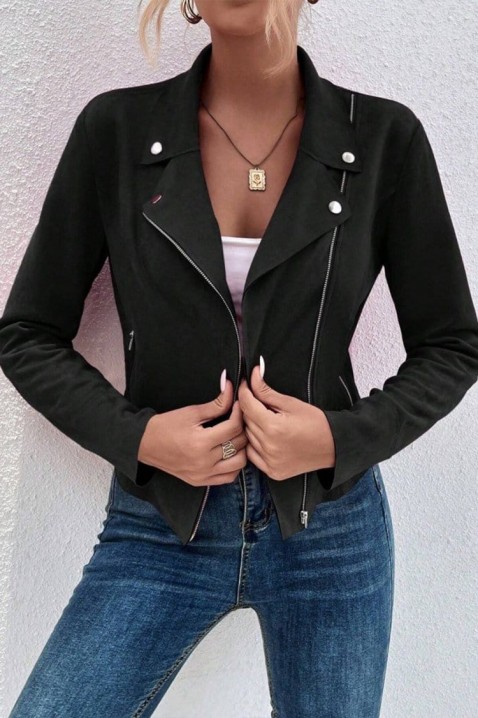 Μπουφάν JESIKANDRA BLACK, Χρώμα: μαύρο, IVET.EU - Εκπτώσεις έως -80%