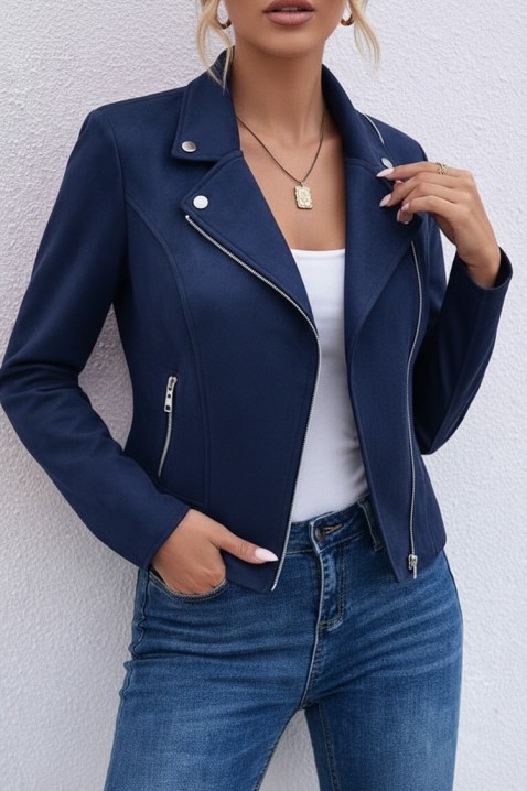 Μπουφάν JESIKANDRA BLUE, Χρώμα: μπλε, IVET.EU - Εκπτώσεις έως -80%