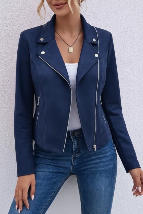 Μπουφάν JESIKANDRA BLUE, Χρώμα: μπλε, IVET.EU - Εκπτώσεις έως -80%