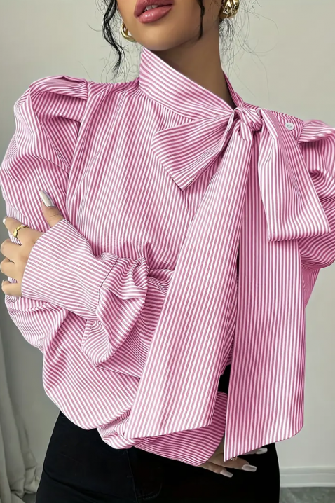 Γυναικείο πουκάμισο ZAROLVA PINK, Χρώμα: ροζ, IVET.EU - Εκπτώσεις έως -80%