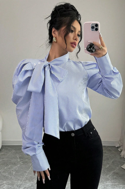 Γυναικείο πουκάμισο ZAROLVA SKY, Χρώμα: Γαλάζιο, IVET.EU - Εκπτώσεις έως -80%