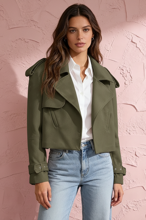 Μπουφάν YOVILZA KHAKI, Χρώμα: χακί, IVET.EU - Εκπτώσεις έως -80%