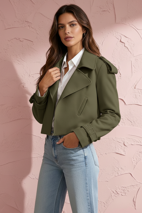 Μπουφάν YOVILZA KHAKI, Χρώμα: χακί, IVET.EU - Εκπτώσεις έως -80%