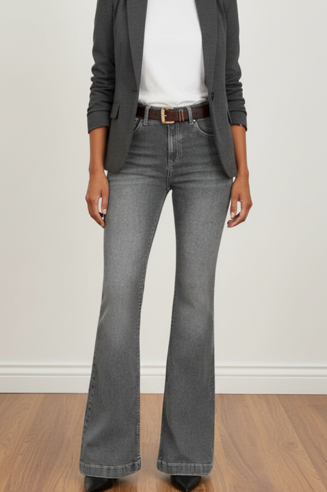 Τζιν ZALORZA, Χρώμα: γραφίτης, IVET.EU - Εκπτώσεις έως -80%