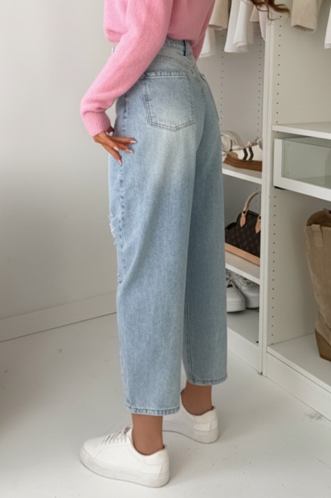 Τζιν LORZELA, Χρώμα: Γαλάζιο, IVET.EU - Εκπτώσεις έως -80%