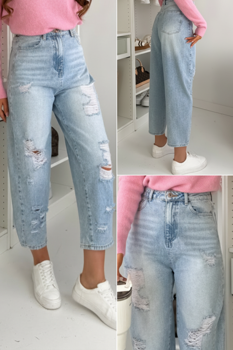 Τζιν LORZELA, Χρώμα: Γαλάζιο, IVET.EU - Εκπτώσεις έως -80%