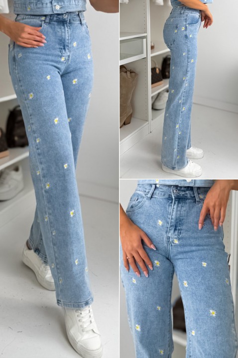 Τζιν ROLKLINDA, Χρώμα: Γαλάζιο, IVET.EU - Εκπτώσεις έως -80%