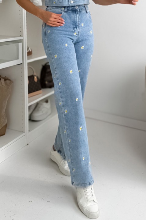 Τζιν ROLKLINDA, Χρώμα: Γαλάζιο, IVET.EU - Εκπτώσεις έως -80%