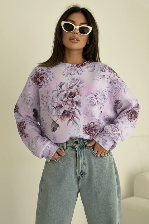 Γυναικεία μπλούζα POPLINDA, Χρώμα: μωβ, IVET.EU - Εκπτώσεις έως -80%