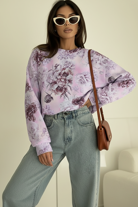 Γυναικεία μπλούζα POPLINDA, Χρώμα: μωβ, IVET.EU - Εκπτώσεις έως -80%