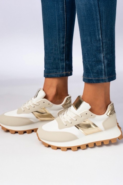 Γυναικεία παπούτσια ORNABELZA GOLDEN, Χρώμα: χρυσαφί, IVET.EU - Εκπτώσεις έως -80%