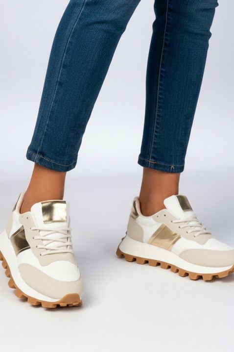 Γυναικεία παπούτσια ORNABELZA GOLDEN, Χρώμα: χρυσαφί, IVET.EU - Εκπτώσεις έως -80%