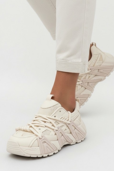 Γυναικεία παπούτσια VELVERZA ECRU, Χρώμα: εκρού, IVET.EU - Εκπτώσεις έως -80%