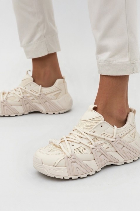 Γυναικεία παπούτσια VELVERZA ECRU, Χρώμα: εκρού, IVET.EU - Εκπτώσεις έως -80%