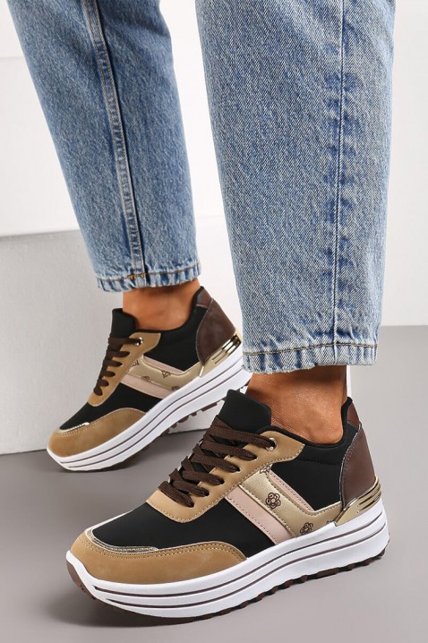 Γυναικεία παπούτσια ELONDELA BROWN, Χρώμα: καφέ, IVET.EU - Εκπτώσεις έως -80%