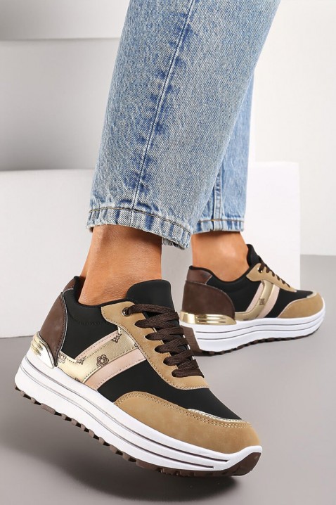 Γυναικεία παπούτσια ELONDELA BROWN, Χρώμα: καφέ, IVET.EU - Εκπτώσεις έως -80%