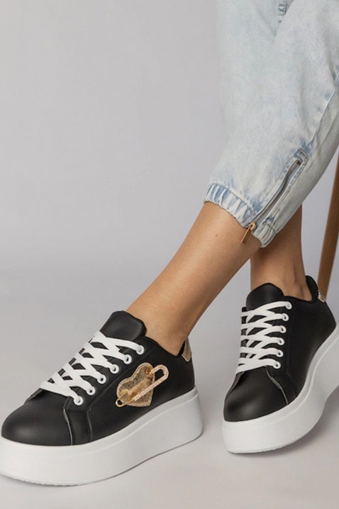 Πάνινα παπούτσια KOLDENZA, Χρώμα: μαύρο, IVET.EU - Εκπτώσεις έως -80%