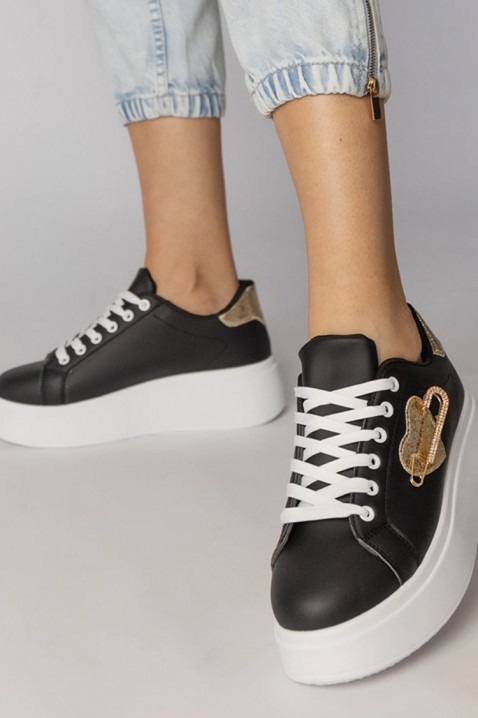 Πάνινα παπούτσια KOLDENZA, Χρώμα: μαύρο, IVET.EU - Εκπτώσεις έως -80%