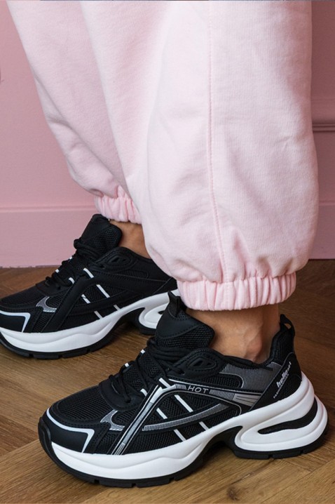 Γυναικεία παπούτσια GLEMOLZA BLACK, Χρώμα: μαύρο, IVET.EU - Εκπτώσεις έως -80%