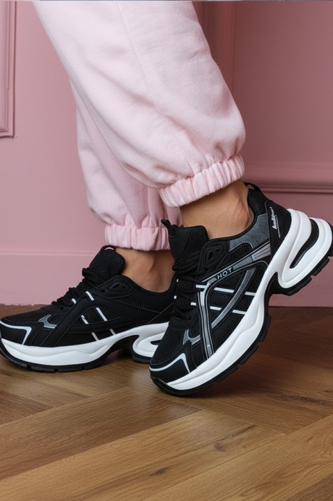 Γυναικεία παπούτσια GLEMOLZA BLACK, Χρώμα: μαύρο, IVET.EU - Εκπτώσεις έως -80%