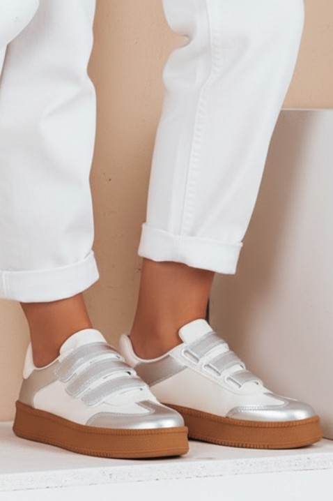 Πάνινα παπούτσια SERBRONZA, Χρώμα: ασημί, IVET.EU - Εκπτώσεις έως -80%