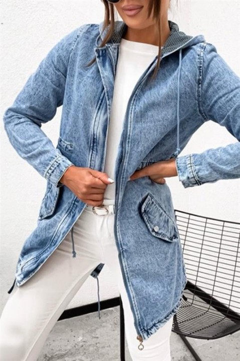 Τζιν μπουφάν AMIRSA, Χρώμα: μπλε, IVET.EU - Εκπτώσεις έως -80%