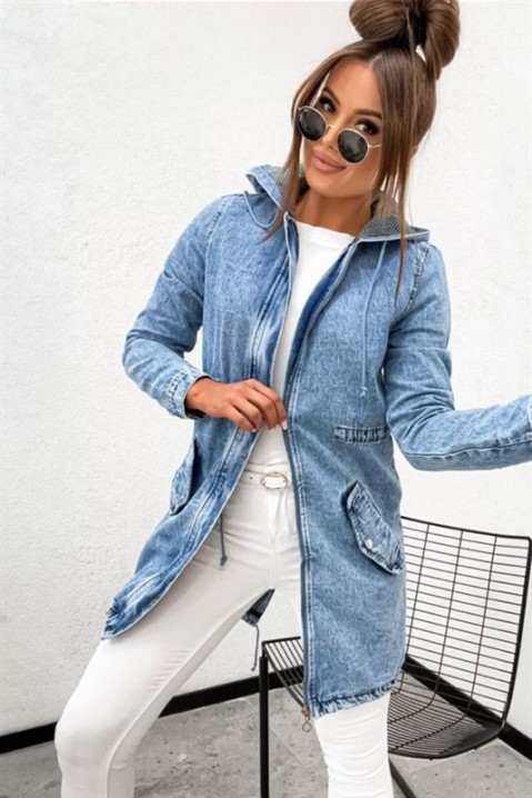 Τζιν μπουφάν AMIRSA, Χρώμα: μπλε, IVET.EU - Εκπτώσεις έως -80%