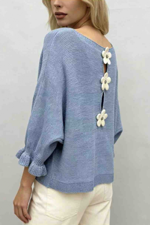 Πουλόβερ DARVOLA SKY, Χρώμα: Γαλάζιο, IVET.EU - Εκπτώσεις έως -80%