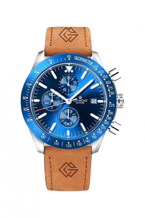Ανδρικό ρολόι Giewont Chronograph Sapphire Blue, Χρώμα: μπλε, IVET.EU - Εκπτώσεις έως -80%