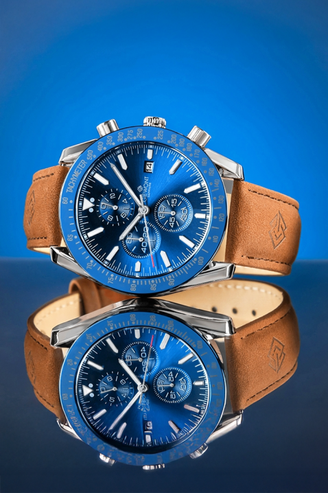 Ανδρικό ρολόι Giewont Chronograph Sapphire Blue, Χρώμα: μπλε, IVET.EU - Εκπτώσεις έως -80%