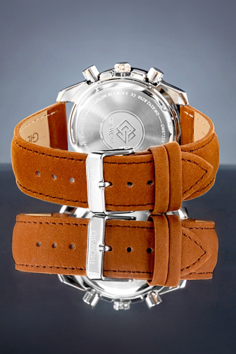 Ανδρικό ρολόι Giewont Chronograph Sapphire Green, Χρώμα: πράσινο, IVET.EU - Εκπτώσεις έως -80%