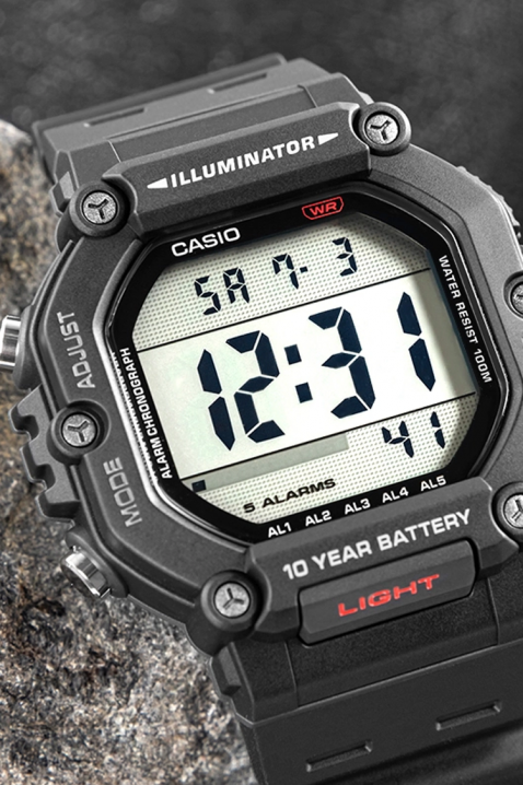 Ανδρικό ρολόι CASIO AE-1600H-1AVDF, Χρώμα: μαύρο, IVET.EU - Εκπτώσεις έως -80%