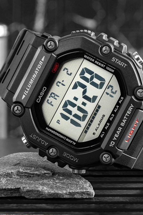 Ανδρικό ρολόι CASIO AE-1600H-1AVDF, Χρώμα: μαύρο, IVET.EU - Εκπτώσεις έως -80%