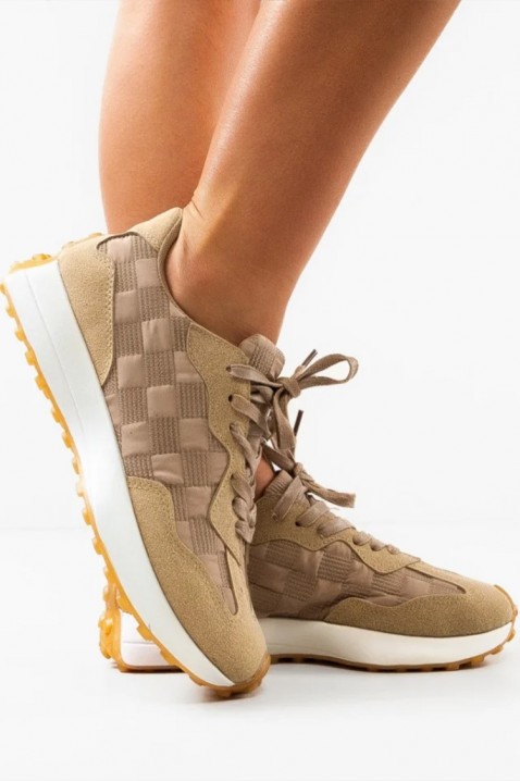 Γυναικεία παπούτσια NERDONA BEIGE, Χρώμα: μπεζ, IVET.EU - Εκπτώσεις έως -80%