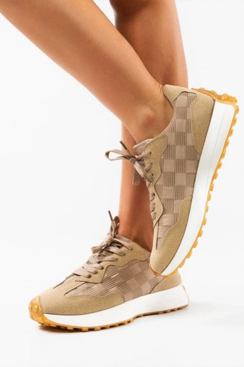 Γυναικεία παπούτσια NERDONA BEIGE, Χρώμα: μπεζ, IVET.EU - Εκπτώσεις έως -80%