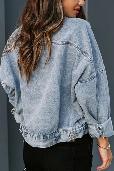 Τζιν μπουφάν SUPERVILZA, Χρώμα: Γαλάζιο, IVET.EU - Εκπτώσεις έως -80%